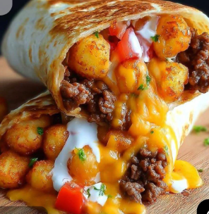   Tater Melt Wrap  