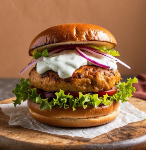 Herb and Yogurt Chicken Burger 